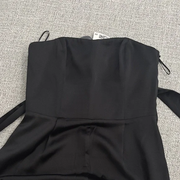 H&M Black Strapless Wide-Leg Jumpsuit - Picture 4 of 6